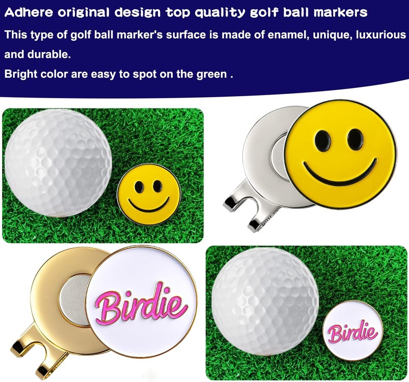Adhere Golf Ball Markers Personlized Logo Enamel with A Strong Magnetic Hat Clips A Premium Golf Gifts for Golfer - Image 4